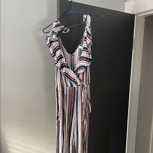 Xhilaration Multicolor Striped Jumpsuit